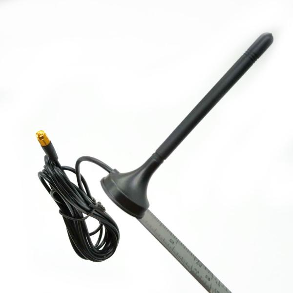 Black Magnetic Base Antenna 800 - 2700MHz Frequency With 3M Extension Cable