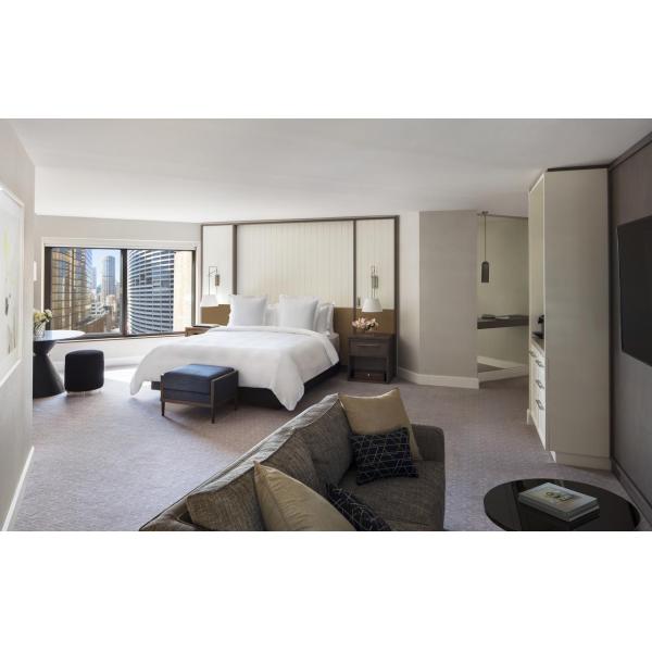 Мебель гостиницы 5 звезд высокого финиша лоска твердая деревянная