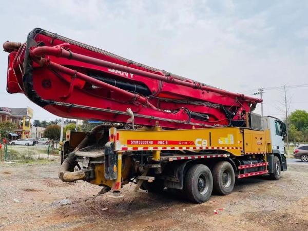 Hydraulic Machining Process Cylinder Type 49 Meter Concrete Pump Truck on Mercedes Benz