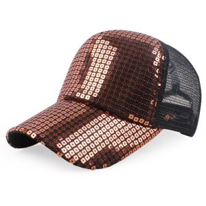 All Day Comfort 5 Panel Mesh Trucker Hat Sequin Trucker Hat Adjustable