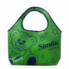 Green Color Non Woven Fabric Bags for Shopping Strong Tensile Strength