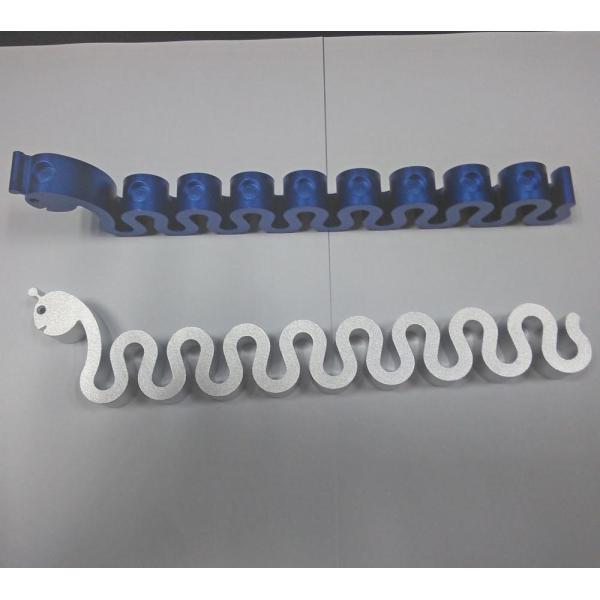 Sandblasted Aluminium Extrusion Profiles Extruded Aluminum Parts With Machining Holes