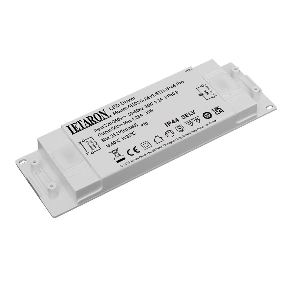 IP44 EU Ultra-Thin Conventional Low Voltage 30W Letaron LED Driver Power Supply