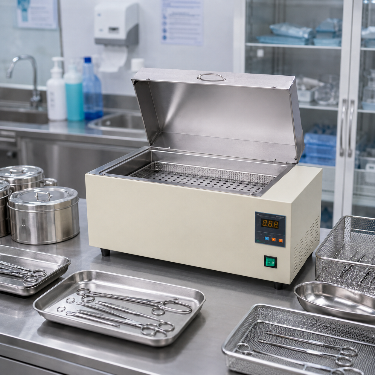 Cenlee HH-W600 Digital Thermostatic Water Bath 1500W PID Control Stainless Steel for Lab Distillation Drying Sample Heating