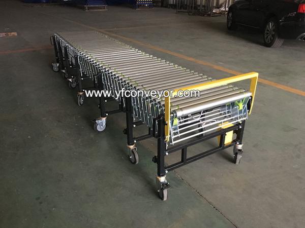 Manufacturer Expandable Extendable Powered Flexible Conveyor with Belt Drive Rollers
