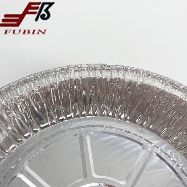 Shallow Disposable Aluminium Foil Bowl 7inch Round Foil Pie Trays