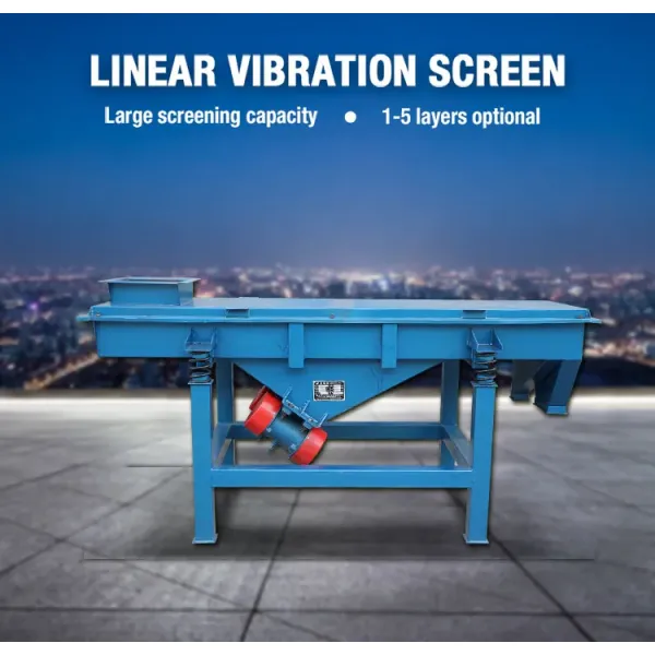 Stone Linear Vibrating Screen Sand Vibrating Sieve Machine Customized