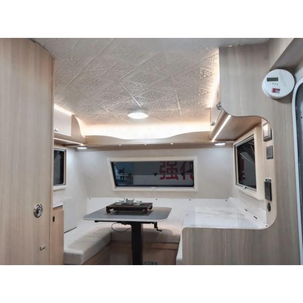 Reboque personalizado da tração do reboque da caravana do campista da cor auto para 3 pessoas do freio de AL-KO