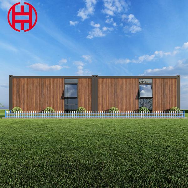Container de design moderno Casa de embalagem plana Cabina de madeira pré-fabricada para loja Hotel