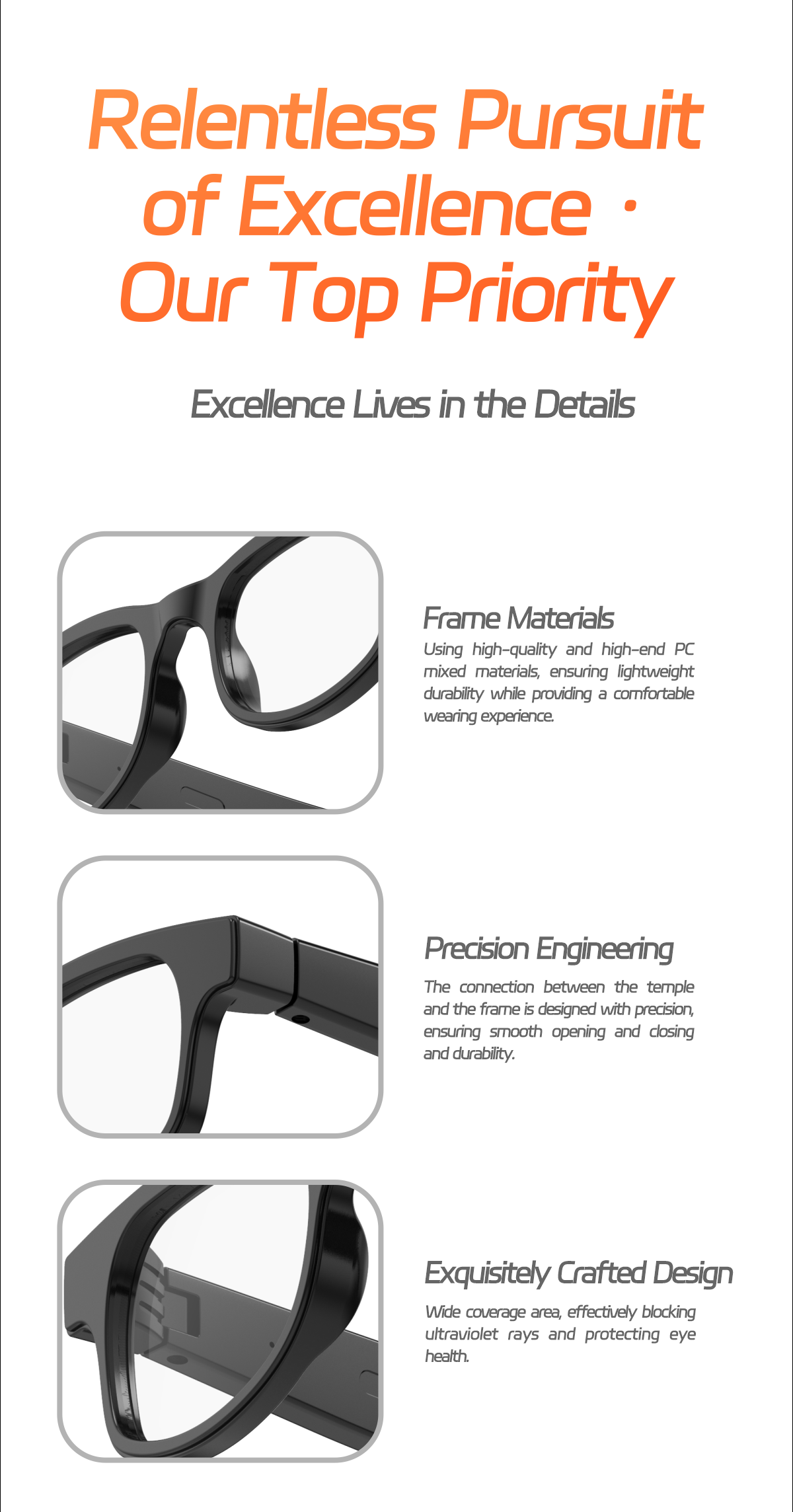 SHUNXIANG AIMB-V3 Anti-Blue Light Smart Glasses AI Voice Assistant Music Control Camera Remote Type-C Charging Voice App Control