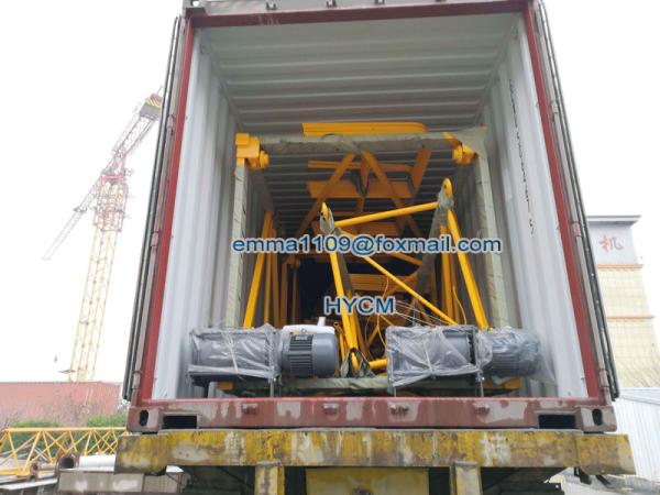 5 toneladas TC5010 Cabeza de martillo Tipos de grúas torre en Camboya Formulario E