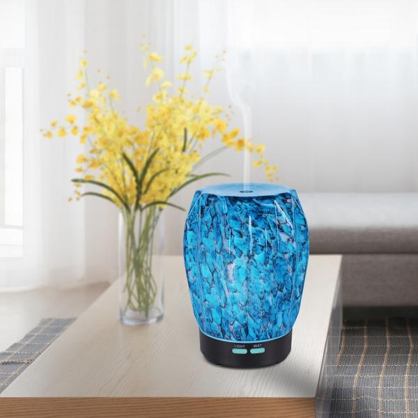 New Product Ideas 2018 Humidifier Unique Glass Oil Diffuser With Colorful Lights RY32A