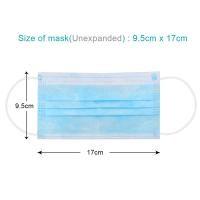 Soft Non Woven Fabric Face Mask , Water Resistant Breathable Disposable Mouth Mask
