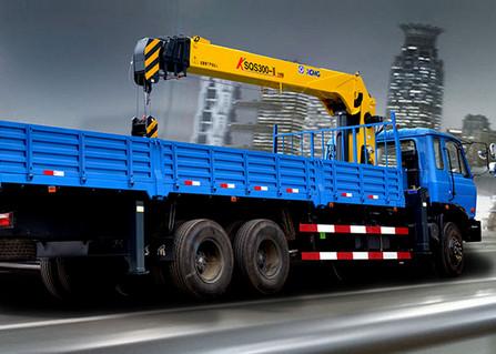 Hydraulic 12 ton Cargo Lorry-Mounted Crane With Telescopic Boom