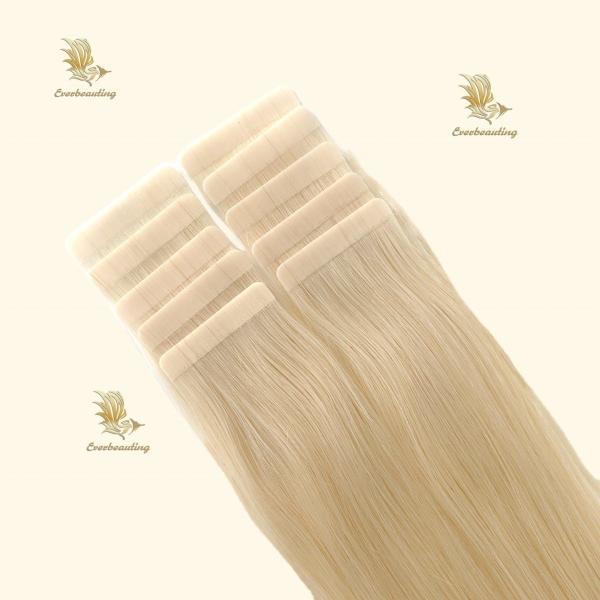 Raw Blonde Hair Tape Hair Extensions with 200 packs /carton 50.00cm * 8.00cm * 3.00cm