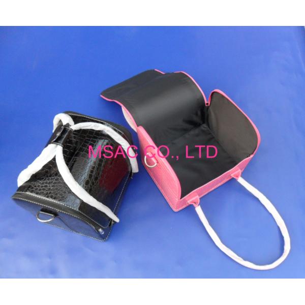 Сумки красного перемещения красоты косметические, случай поезда крокодила кожаный косметический