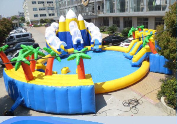 Fun Inflatable Amusement Park Professional Easy Package Anti UV  For Toddlers