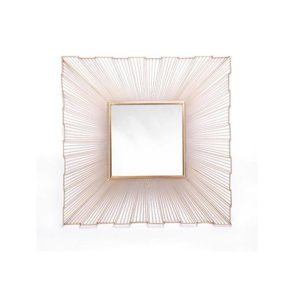 Home Concavo Convex Square Metal Wall Art Mirror