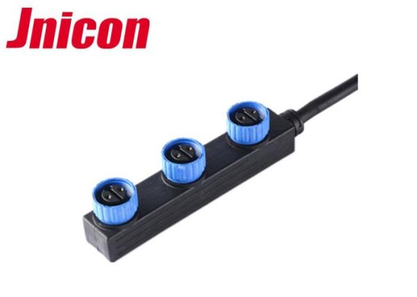 3 Branch IP67 Waterproof Connector , Plastic Waterproof Quick Connectors