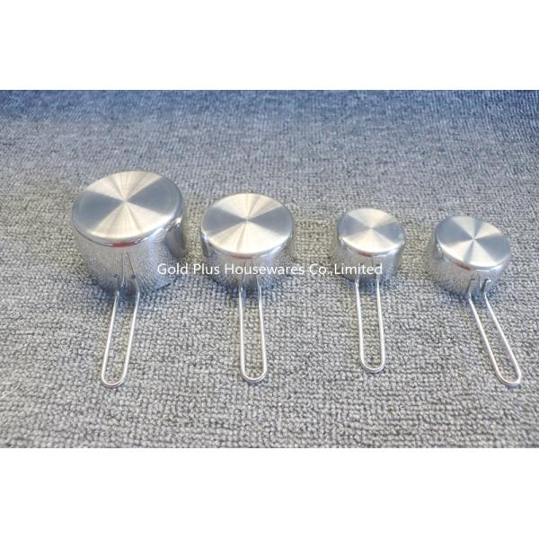 80ml High quality custom multicolor measuring spoon sets stainless steel 4 pcs kitchen cooking baking measuring cups