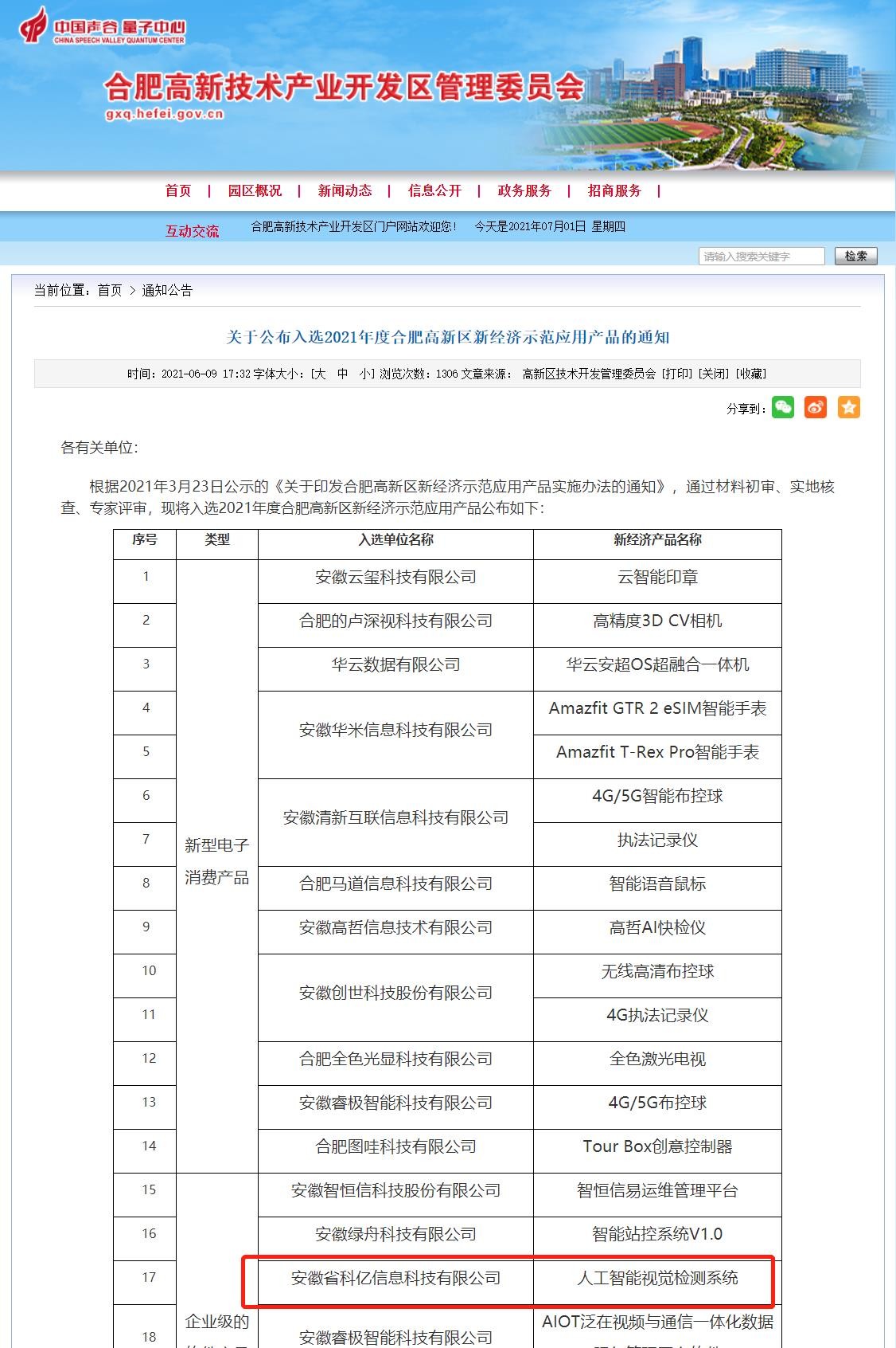 Anhui Keye Intelligent Technology Co., Ltd Сертификации