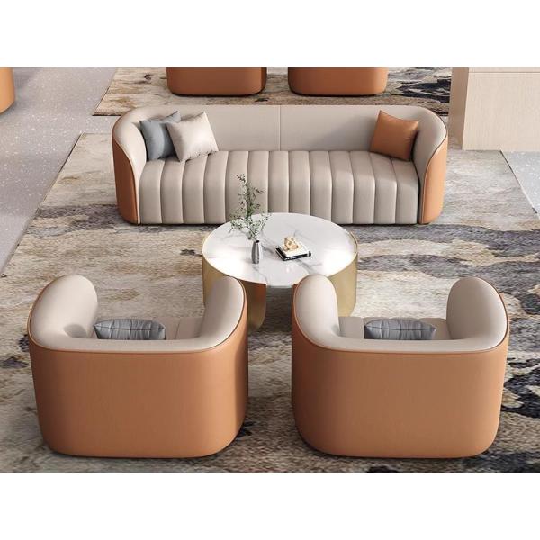 Customizable Size Luxury Hotel Lobby Booth Sofa Negotiation Table And Chairs
