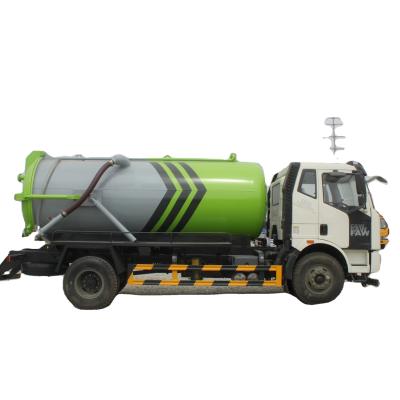 18000kg Jiefang J6L Sewage Suction Truck Vehicle Diesel Manual Transmission