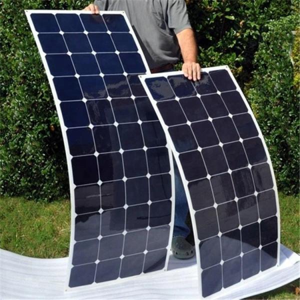 360W SUNPOWER Panneau solaire flexible avec câble de 90 cm TUV CE CQC ISO 18V 24V 36V 48V