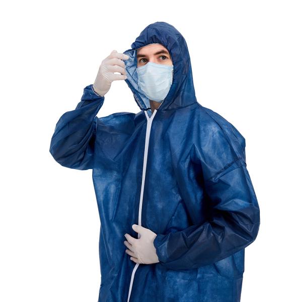 Bata protectora disponible 50gsm de la prenda impermeable para de laboratorio