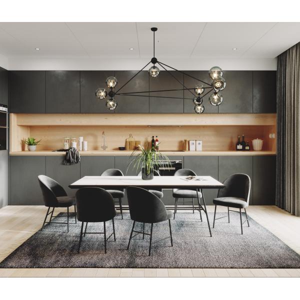 Modern Luxury Interior Furniture Flat Pack Design Cupboard Kitchen Cabinets