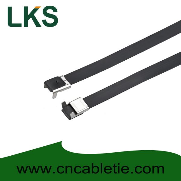L Type Stainless Steel Cable Tie with PVC Coating Wing Lock Design for Corrosion Resistance and Easy Quick Installation