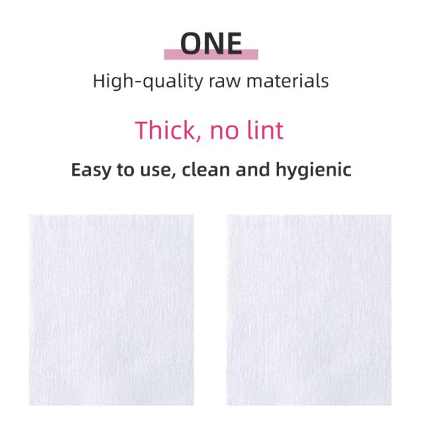 Lint Free Nail Wipes Nail Art Gel Polish Remover Cotton Pads