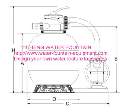 Portable Integtated Plastic Water Filtration Equipment Pumps Setting
