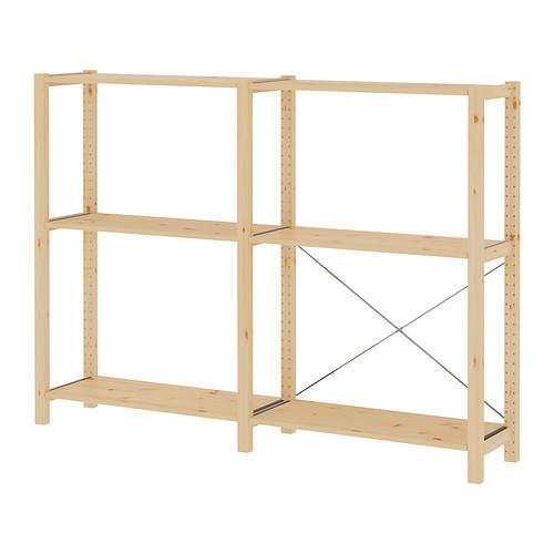 pine rack shelf