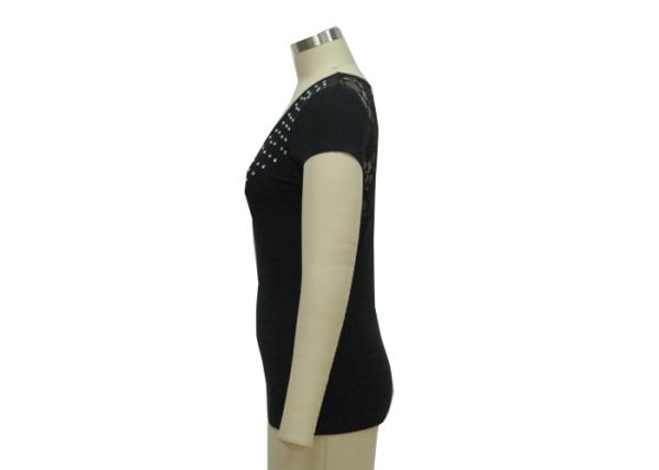 Popular Women'S Business Casual Clothing , Lace Up Front T Shirt Eco Friendly