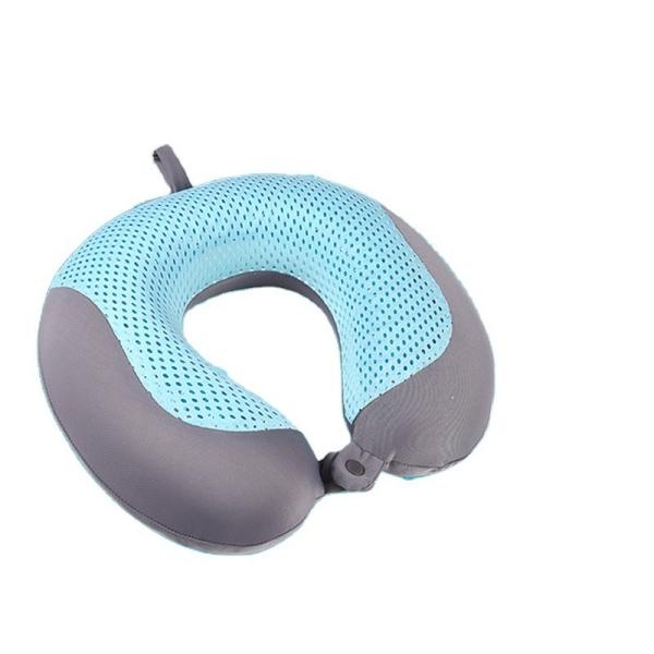 U-Shape Gel Memory Foam Pillow with Massage Function Made of Cotton Customized