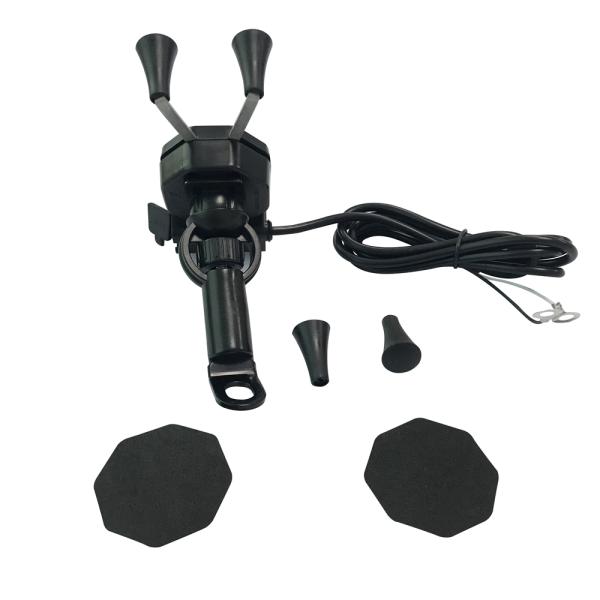 ABS Motorcycle Mirror Mount Phone Holder , 9V-24V Mobile Mount For Motorcycle