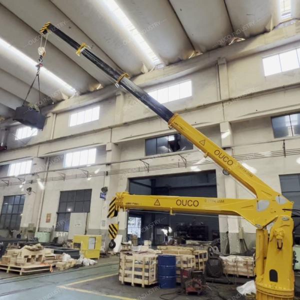 0.9t14m Crane telescópica hidráulica pequeña