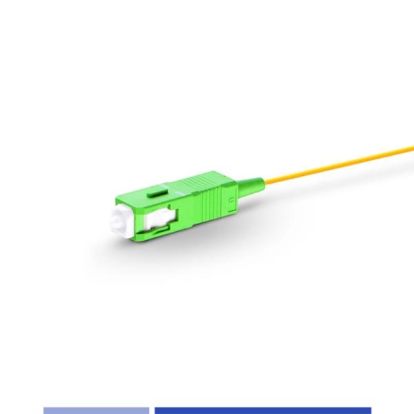 SC/APC Singlemode OS2 Fiber Optic Pigtail LSZH Jacket 1m