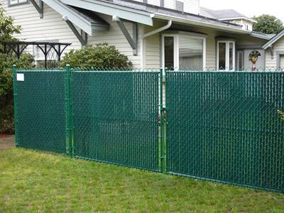 chain link slats hedge slats Single wall bottom locking fence privacy slat for cyclone fencing Double wall