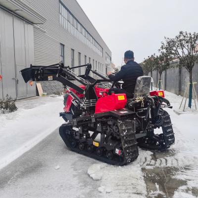 OEM ODM Farm Crawler Tractor / Mini Tractor 50 Hp With Front End Bucket
