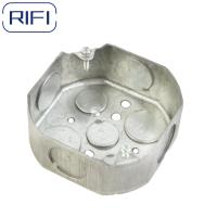 4 pouces boîtes de conduits électriques argent octogone boîte d'acier couvercle