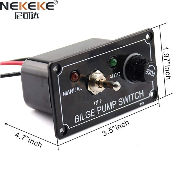 12V 5A IP65 Waterproof Marine Switch Panel with Overload Protection and Indicator Light