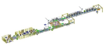 Modulo de Bateria de Armazenamento de Energia Galvanômetro Máquina de Soldadura a Laser de Fibra Linha de Produção Automática de Bateria