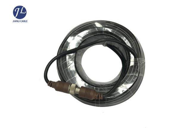 Car Backup Camera Extension Cable With 5 Pin Screw Aviation Connector