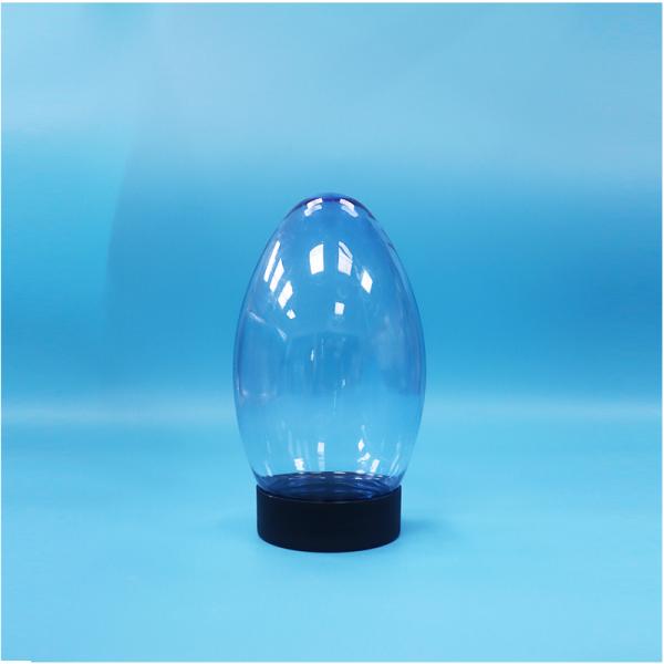 Unique Egg-Shaped Plastic Candy Popcorn Pistachio Nut Jar Upside Down Screw Cap