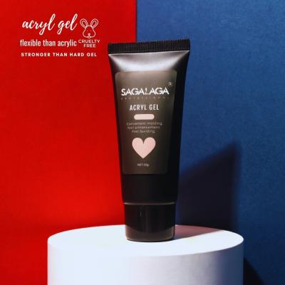 SAGALAGA Nail Extension Acrylic Gel Dual Form Uv/ Led Professional Gel Polish for Builder Private Label