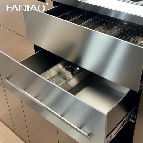 New Industrial Design Stainless Steel 304 Kitchen Cabinets Island With Sink And Faucet