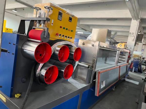 PET Strap Material 200-300kgs/H, High speed intelligent PLC control PET packaging belt manufacturing equipment