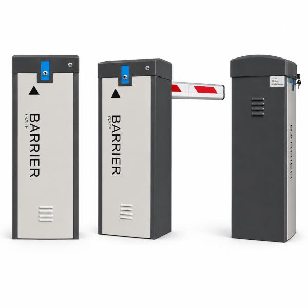 Commercial Parking Barrier Gate with Folding Boom Arm and Intelligent Vehicle Access Management
